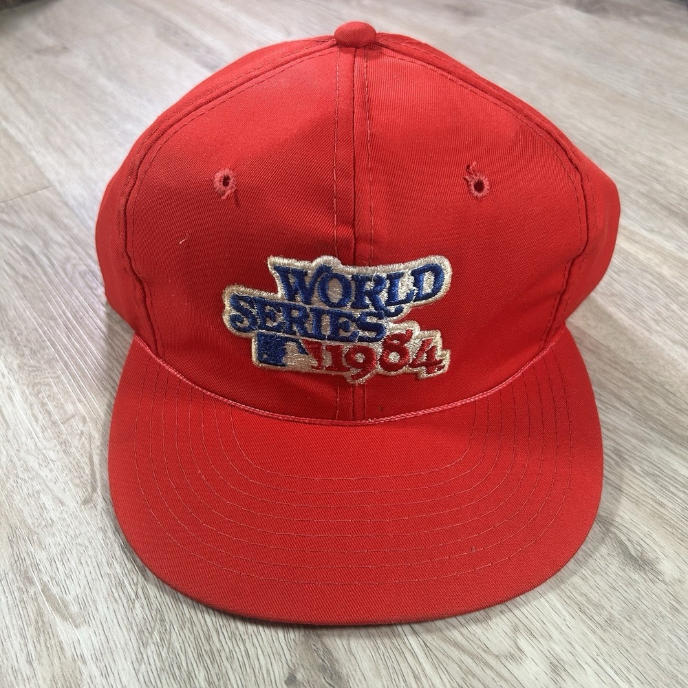VTG Sports Specialties 1984‎ World Series Hat Snapback MLB Baseball Red Cap